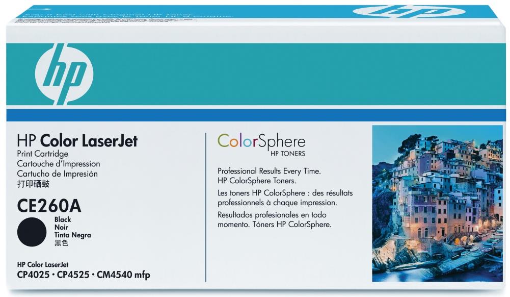 774296 HP CE260A Toner HP CE260A serie 647 8.5K sort passer til HP CM4540/CP4025/CP4525